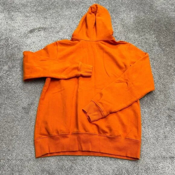 The North Face Hoodie Sweatshirt Mens Small Orange Fleece Casual Graphic Outdoor - Picture 2 of 9
